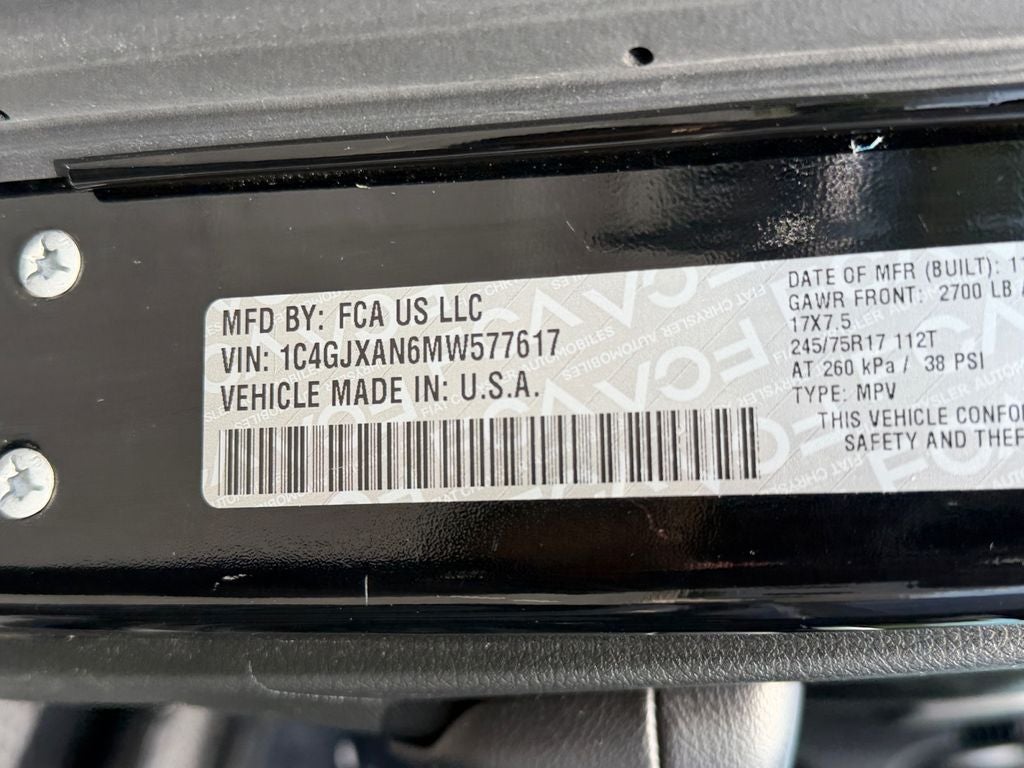 2021 Jeep Wrangler Sport