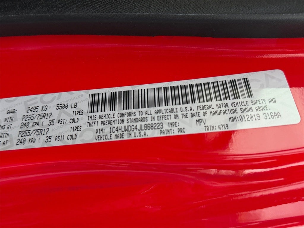 2018 Jeep Wrangler JK Unlimited Sport