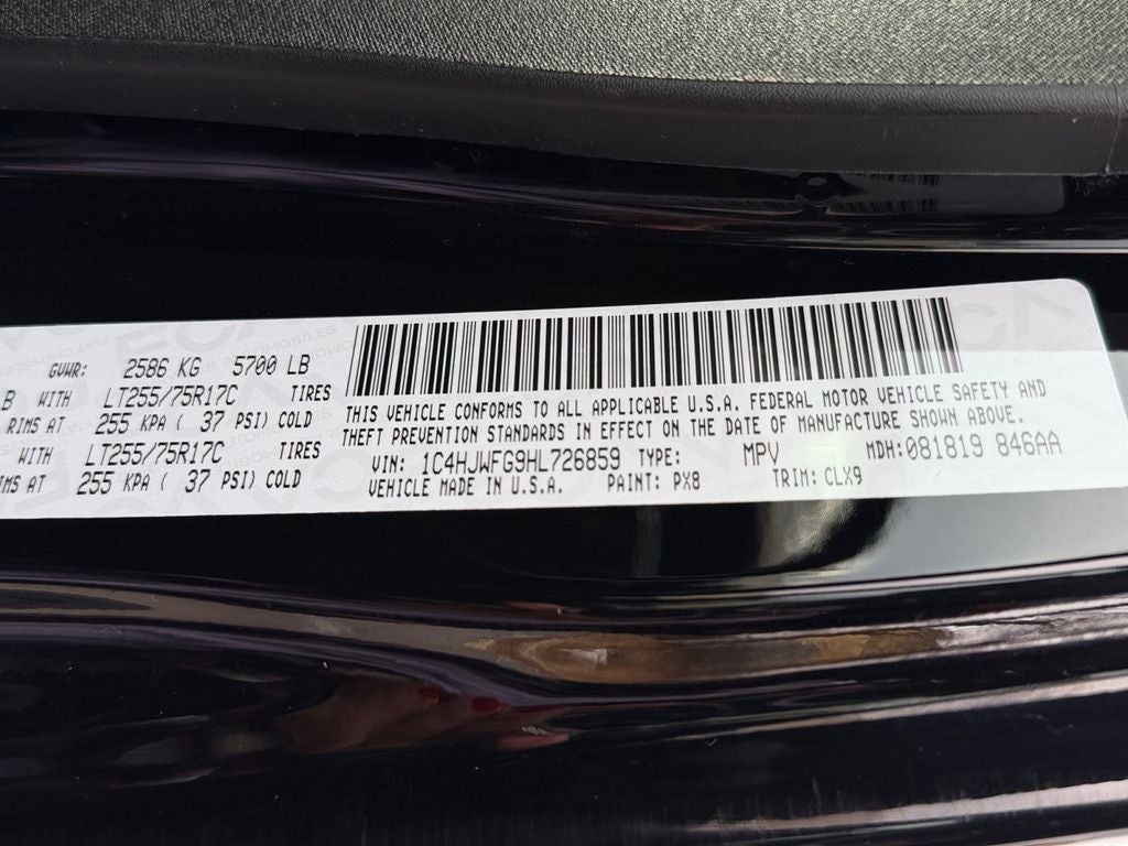 2017 Jeep Wrangler Unlimited Rubicon Recon