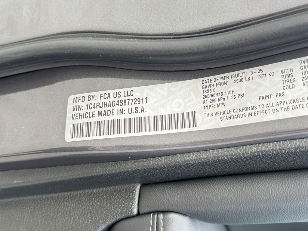 2025 Jeep Grand Cherokee Altitude X