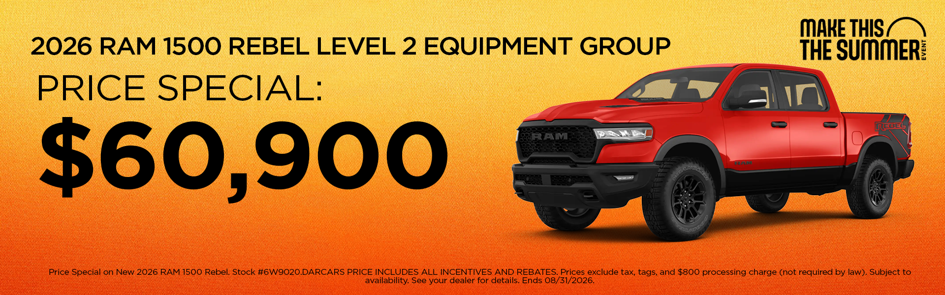 New 2026 RAM 1500 Rebel Level 2 