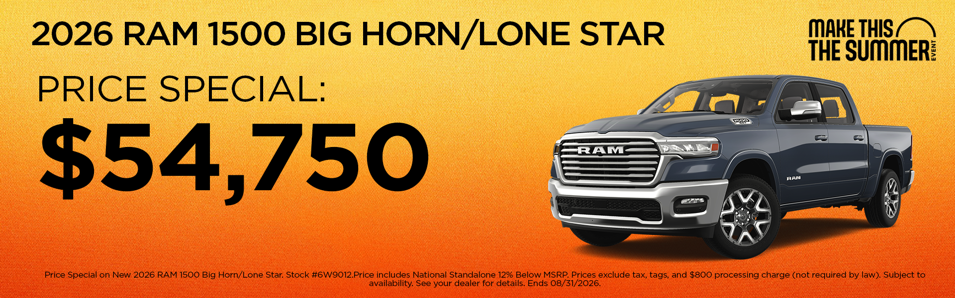 New 2026 RAM 1500 Big Horn/Lone Star