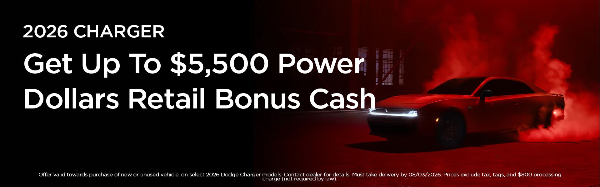Charger Bonus Cash