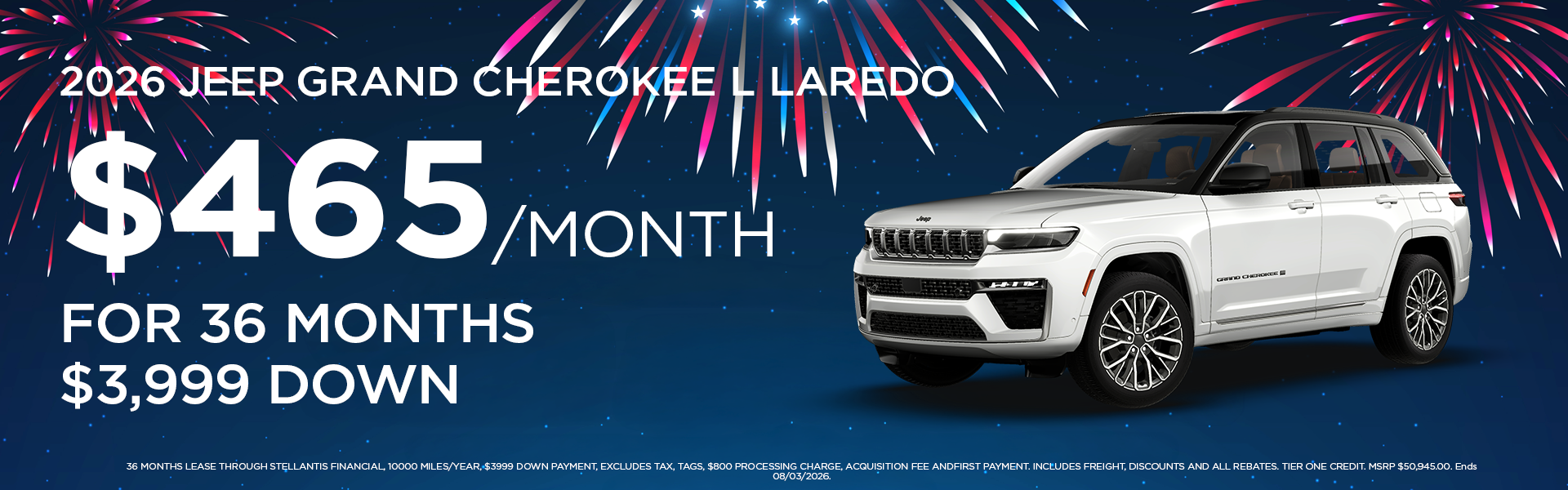 New 2026 Grand Cherokee L Laredo