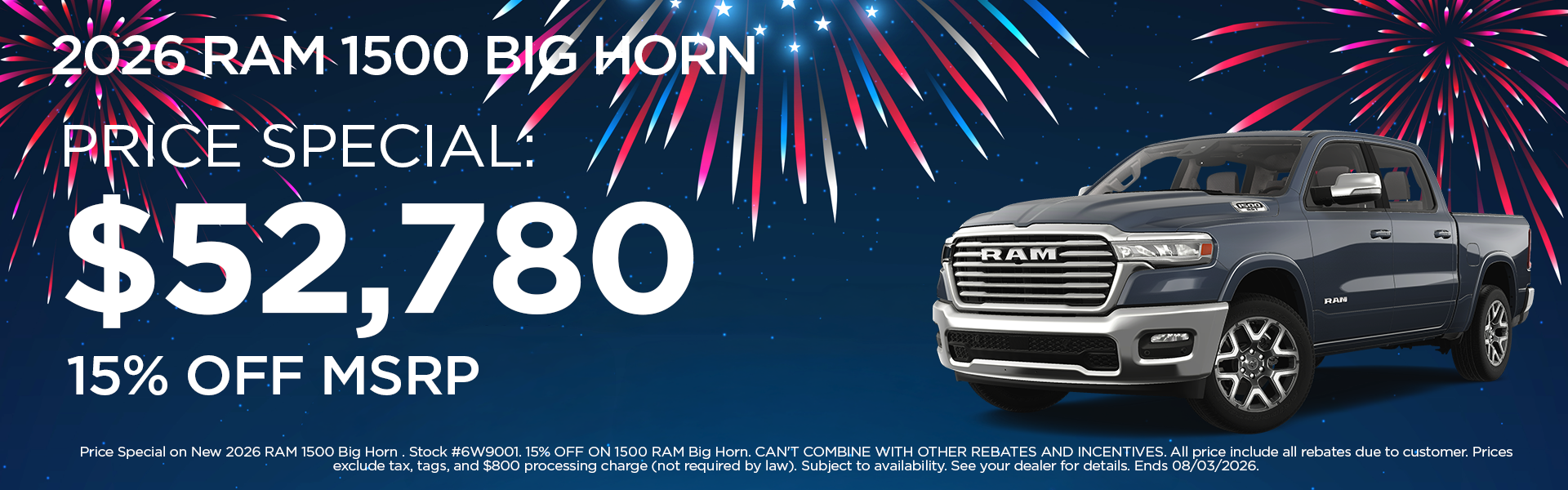 New 2026 RAM 1500 Big Horn 