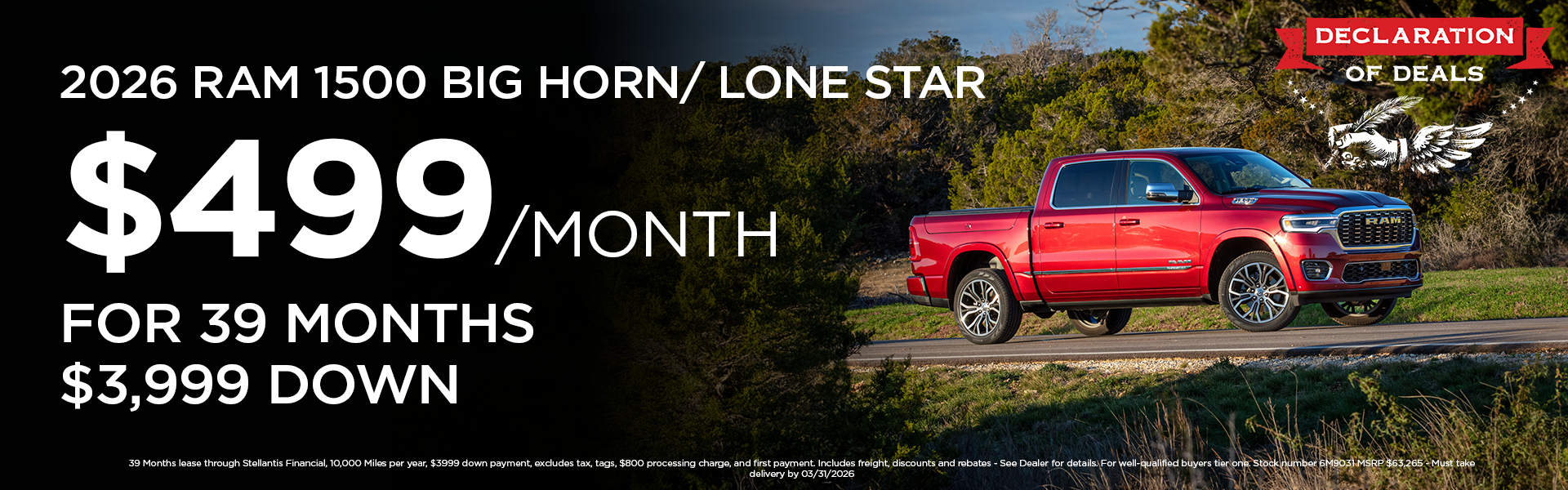 New 2026 RAM 1500 Big Horn/Lone Star