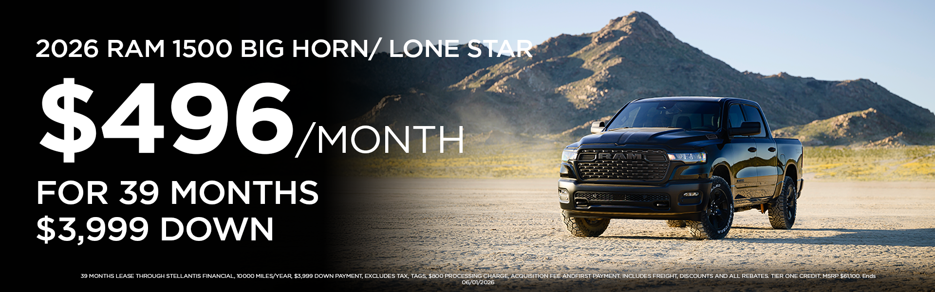 New 2026 RAM 1500 Big Horn/Lone Star